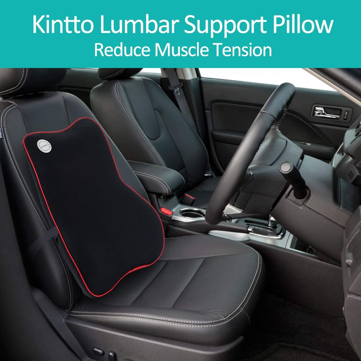 KINTTO Lumbar Support Pillow,Memory Foam Back Support Cushion with Breathable 3D Mesh Cover for Back Pain Relief Improve Posture,Orthopedic Backrest for Car Seat,Office Chair,Wheelchairs and Recliner.: Home & Kitchen
