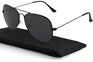 livho Sunglasses for Men Women Aviator Polarized Metal Mirror UV 400 Lens Protection