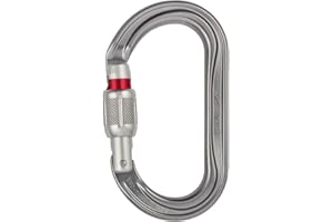 Petzl OK Carabiner - Oval Carabiner for Use with Pulleys and Ascenders for Climbing and Glacier Travel