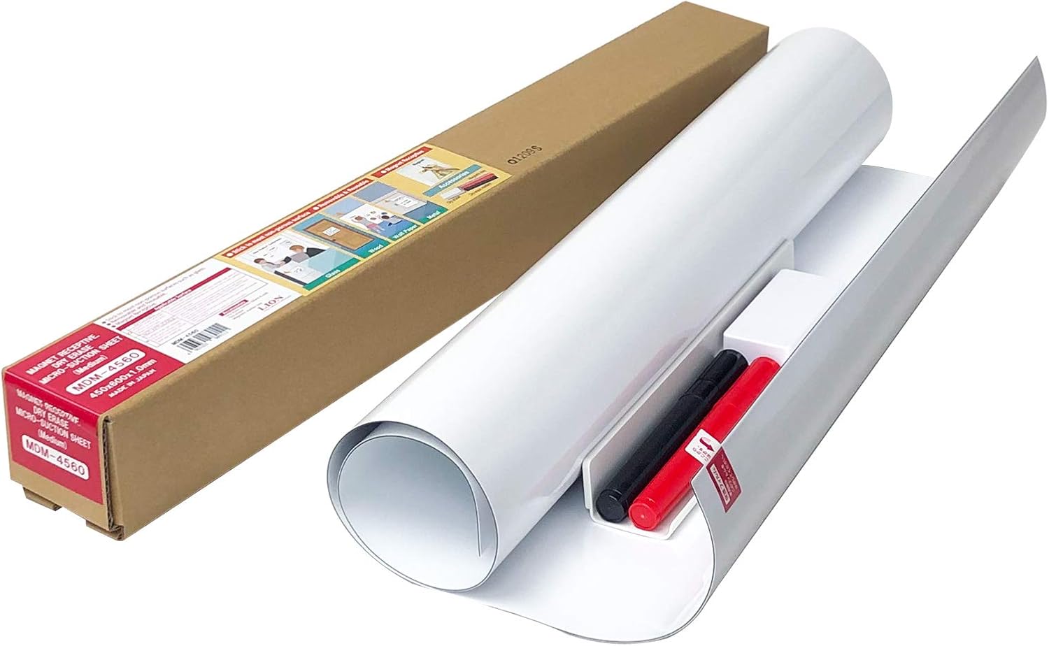 LION Dry Erase, Magnet Receptive Whiteboard Sheet with Micro-Suction Technology, Medium 18 x 24 Inches, 1 Set (MDM-4560)