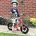 ENKEEO 12 Sport Balance Bike No Pedal Walking Bicycle with Carbon Steel Frame, Adjustable Handlebar and Seat, 110lbs Capacity for Ages 2 to 6 Years Old, Red
