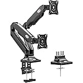 Charmount Dual Monitor Stand and Mount, Dual Monitor Arm for Screens Up to 32 Inch,Double Monitor Desk Mount,Vesa Mount 75x75