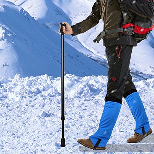Hfuear Hiking Gaiters, Breathable Waterproof Walking High Leg Gaiters High Leg Gaiters Boot Shoes Cover for Research Climbing Fishing Hunting Trimming Grass-Blue