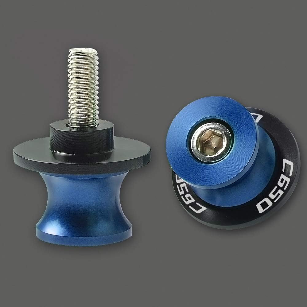 YUQINN Motorbike Parts Motorcycle Stands CNC M8 Swingarm Spools Slider Stand Screws for BMW C600 SPORT(k18) 2012-2015 C650 GT (K19) 2012-2016 (Color : M8 Blue)