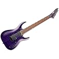 ESP 7 String LTD SH-207 Brian “Head” Welch Signature Series Electric Guitar, See Thru Purple, Right, (LSH207FMSTP)