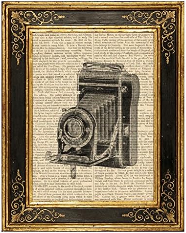 Dreamery Studio, Vest Pocket Camera #1 Art Print on Upcycled Antique Book Page, 8x10.5