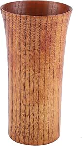 Aramox Taza de Madera, Taza de Madera Natural Hecha a Mano Retra Anti