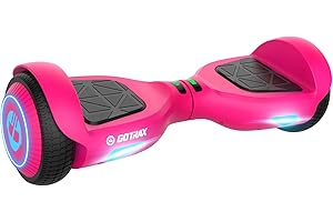 Gotrax Hoverboard with 6.5" LED Wheels & Headlight, Max 4/5 Miles Range, 6.2mph Power by Dual Brushless Motor, UL2272 Certified and 50.4Wh/65.52Wh Battery Self Balancing Scooters for 44-176lbs Kids
