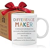 ZWV Difference Marker Mug, Difference Maker Gifts For Women- Birthday Gift For Women, Thank You gifts For Leader, Boss, Employee Appreciation Gifts For Coworkers, Teacher-36