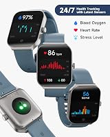TOOBUR Smart Watch Women Alexa 1.95" Fitness Calls IP68 Waterproof Android iOS view 3