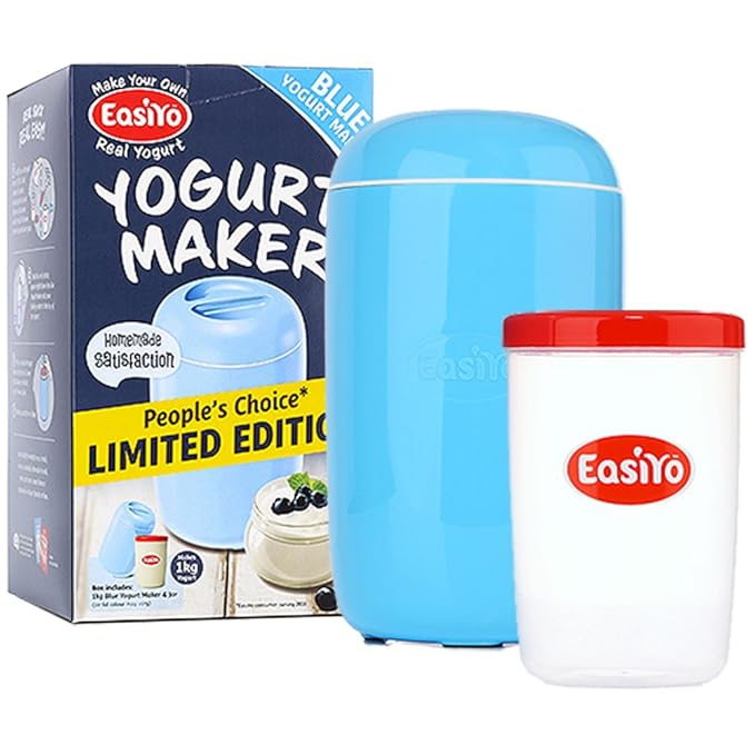 EasiYo 1kg Sky Blue Yoghurt Maker Make Your Own Nutritious Yogurt