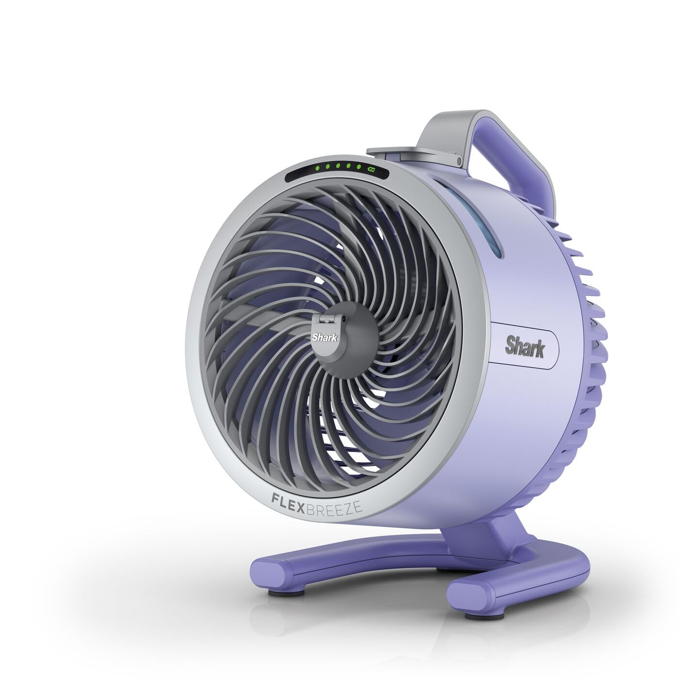 Shark FlexBreeze HydroGo Starker Ventilator mit Sprühnebel, Kühlung für drinnen & draußen, leise & langlebig, kabelgebunden & kabellos, kompakt & leicht, 5 Geschwindigkeiten, Lila FA050EULV