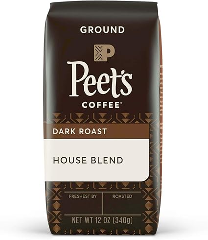 Peet S Coffee House Blend Dark Roast Ground Coffee 12 Oz Amazon Ca Grocery