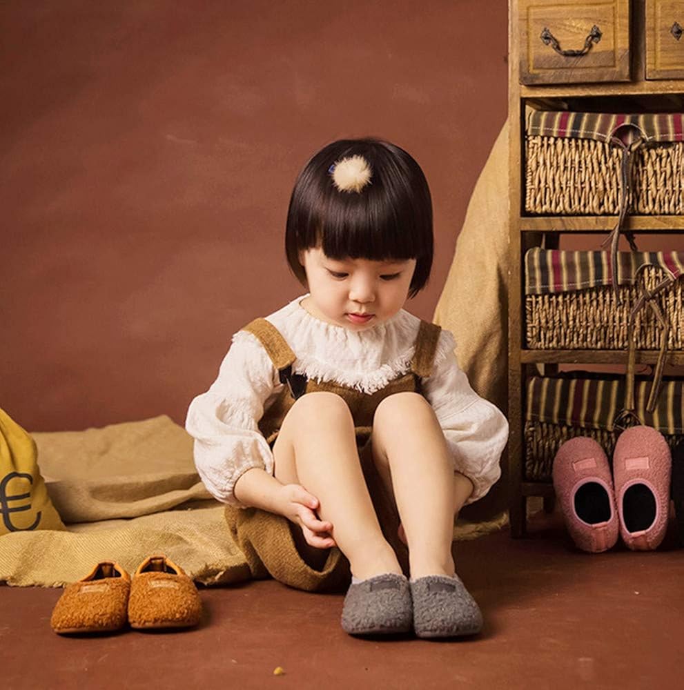 Elcssuy Kids House Slippers Household Soft Comfortable Anti-Slip Indoor Outdoor Bedroom Slippers for Girls and Boys Toddler//Little Kid