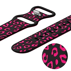 CreateGreat Sport Leopard Engraved Bands Compatible