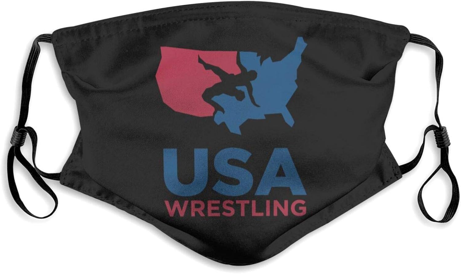 USA Wrestling Adjustable Face Mask Durable Mask for Men Lady's with