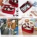 ZTUJO Felt Purse Organizer, Multi Pocket Bag in Bag Organizer For Tote & Handbag Shaper, Speedy 30, Speedy 35 and Speedy 40, Large, Red