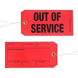 Out of Service/Maintenance Required Tags