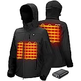 TIDEWE Heated Jacket for Women with Battery Pack (Black, Pink, Camo, Size S-XXL)