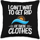 Naturist Nakedness Freedom Lover Nudism Naturism Nudist Throw Pillow