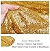 ShiDianYi 3 Feet 1 Yards-Gold-Sequin Fabric, by The Yard, Sequin Fabric, Tablecloth, Linen, for Xmas Decor (Gold)