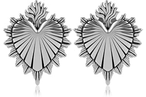 DOEARKO 2PCS Punk Heart Ear Hangers Weights For Stretching Ears Gauges 316L Stainless Steel Ear Expander Plug Piercing Body J