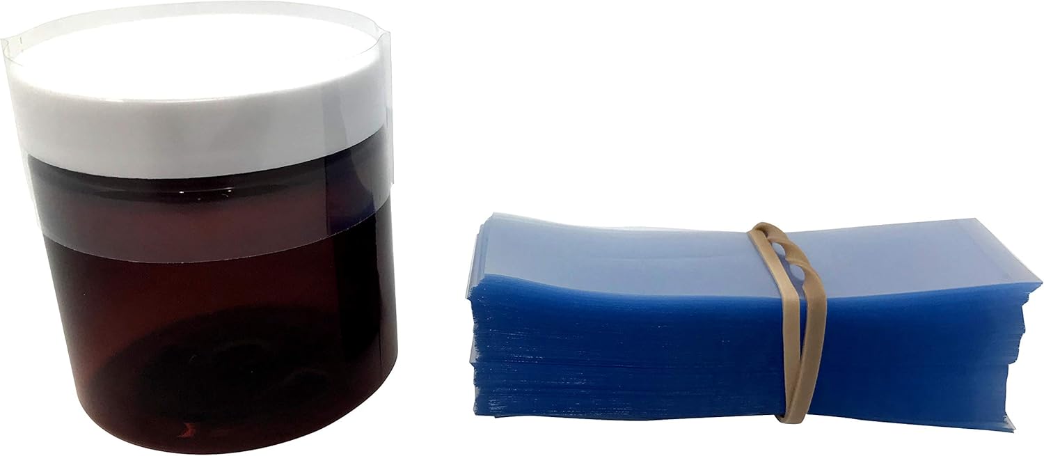 Clear Perforated Shrink Band for 4 Ounce Tall Cosmetic Jars