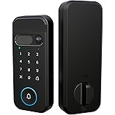 myQ Secure View™ 3-in-1 Smart Lock with 2K HDR Video Doorbell Camera, Face Access, Fingerprint Access, PIN & App Control — Intelligent Entry with Built-in Camera, Color Night Vision & Two-Way Audio