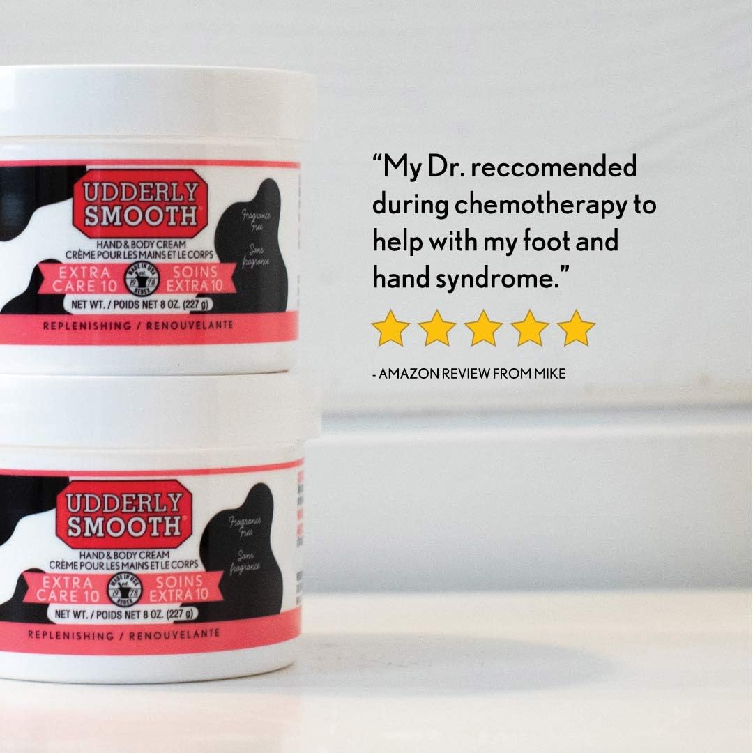 Udderly Smooth Extra Care 10 Hand/Body Deep Moisturizing Cream with 10% Urea, Unscented, 8 Ounce (Pack of 2): Health & Personal Care