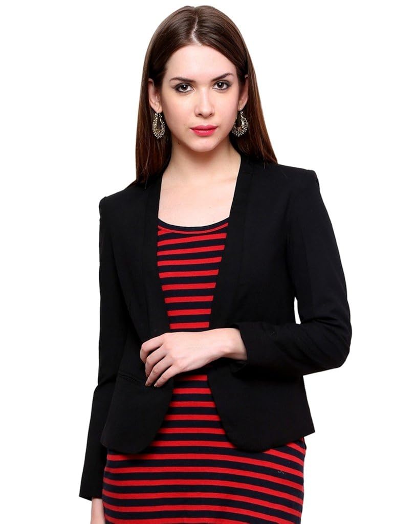 pannkh women's polyester blazer