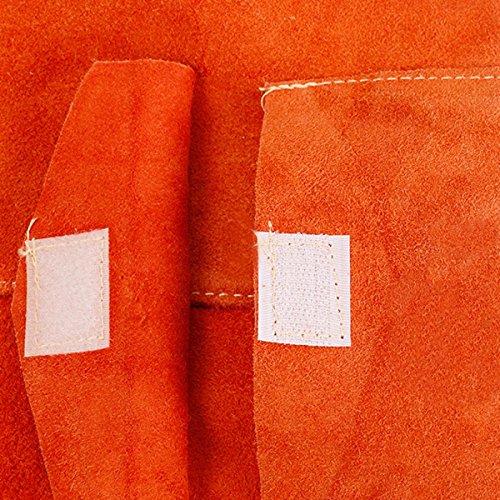GGGarden Soldering Apron Cowhide Leather Welding Protective Apron Heat Resistant Soldering Mechanic Smock