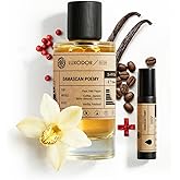 Luxodor Inspired by Y S.L's B.lack O.pium 3.4 fl. oz (100ml) Damascus Poemy with Pheromone Roll-On Oil 10 ml | Women’s Dupes Fragrances | Long Lasting Perfume Vanilla for Women | Womens Perfume