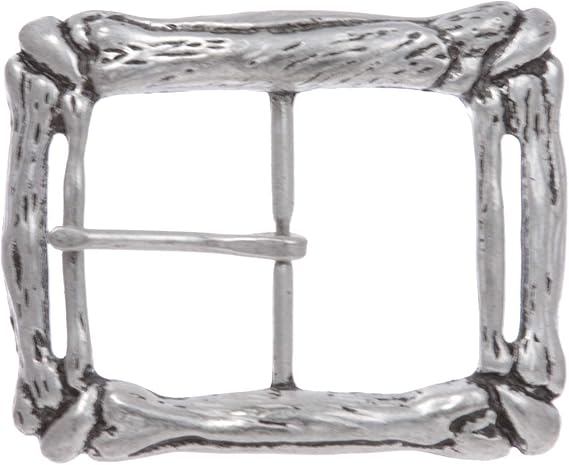 Amazon 1 3 4インチ 45 Mm ハンマー仕上げ ウエスタン彫刻 センターバー カーブボーン ベルトバックル Us サイズ One Size カラー シルバー ファッション小物 通販