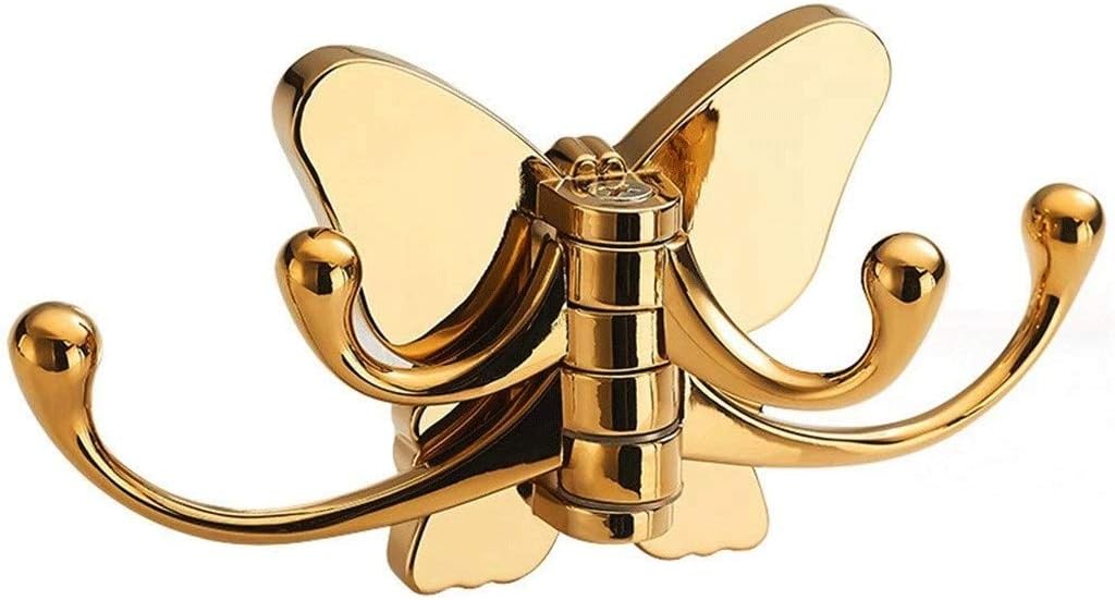 YWSZJ Creative Solid Rotating Butterfly Hook, Single Coat Hook, Wall Hanging Door, Coat Hook