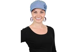 Hats Scarves & More Chemo Headwear for Women Summer 100% Cotton Newsboy Cancer Hats 50+ UPF Sun Protection Brighton