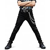 Boy's Skinny Fit Ripped Destroyed Distressed Stretch Slim Jeans Pants