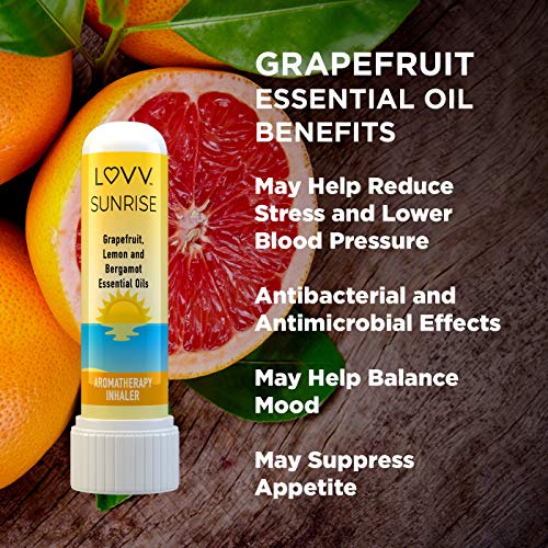 LUVV Personal Aromatherapy Nasal Inhalers SUNRISE, RELAX, HAPPY Combo