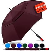 SIEPASA Golf Umbrella Large 62/68/72 Inch Automatic Open Golf Umbrella Extra Large Oversize Double Canopy Vented Umbrella Windproof Waterproof for Men and Women.