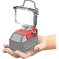 Ecarke LED Work Light,Cordless LED Flood Work Lights for Milwaukee M18 18V Battery Lithium Light with Upgraded Low Voltage Protection & USB&TYPEC Charging Port (20W)