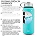 Simple Modern 32oz Summit Water Bottle 2 Pack - Two Vacuum Insulated 18/8 Stainless Steel Wide Mouth Hydro Travel Mugs - Powder Coated Double-Walled Flask - Lilac Purple/Midnight Black