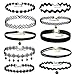 Areke Womens Velvet Choker Necklaces,Gothic Tassel Lace Tattoo Necklace for Girls Set of 8 - 12 Pcs Style 10 Pcs