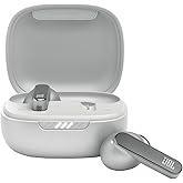 JBL Live Pro 2 - True Wireless Noise Cancelling Earbuds, up to 40 Hours of Playback with Wireless Charging, 6 mics for Perfect Calls, Touch & Voice Control, IPX5 Water Resistant (Silver)