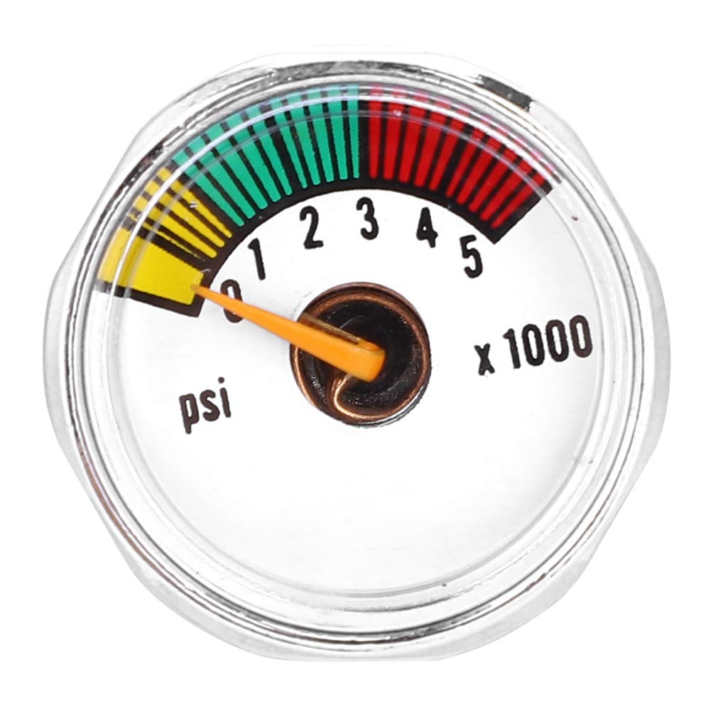 Micro Mini Gauge Manometer - 3000psi & 5000psi 1/8NPT Micro Mini Gauge Manometer for Paintball PCP Air Rifle(5000psi 1/8NPT)