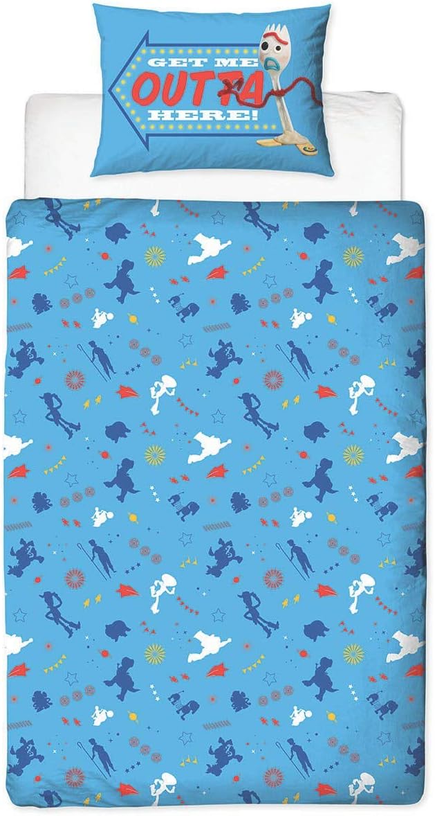Disney Official Toy Story 4 Junior Toddler Rescue Cot Duvet Cover Woody, Buzz Lightyear