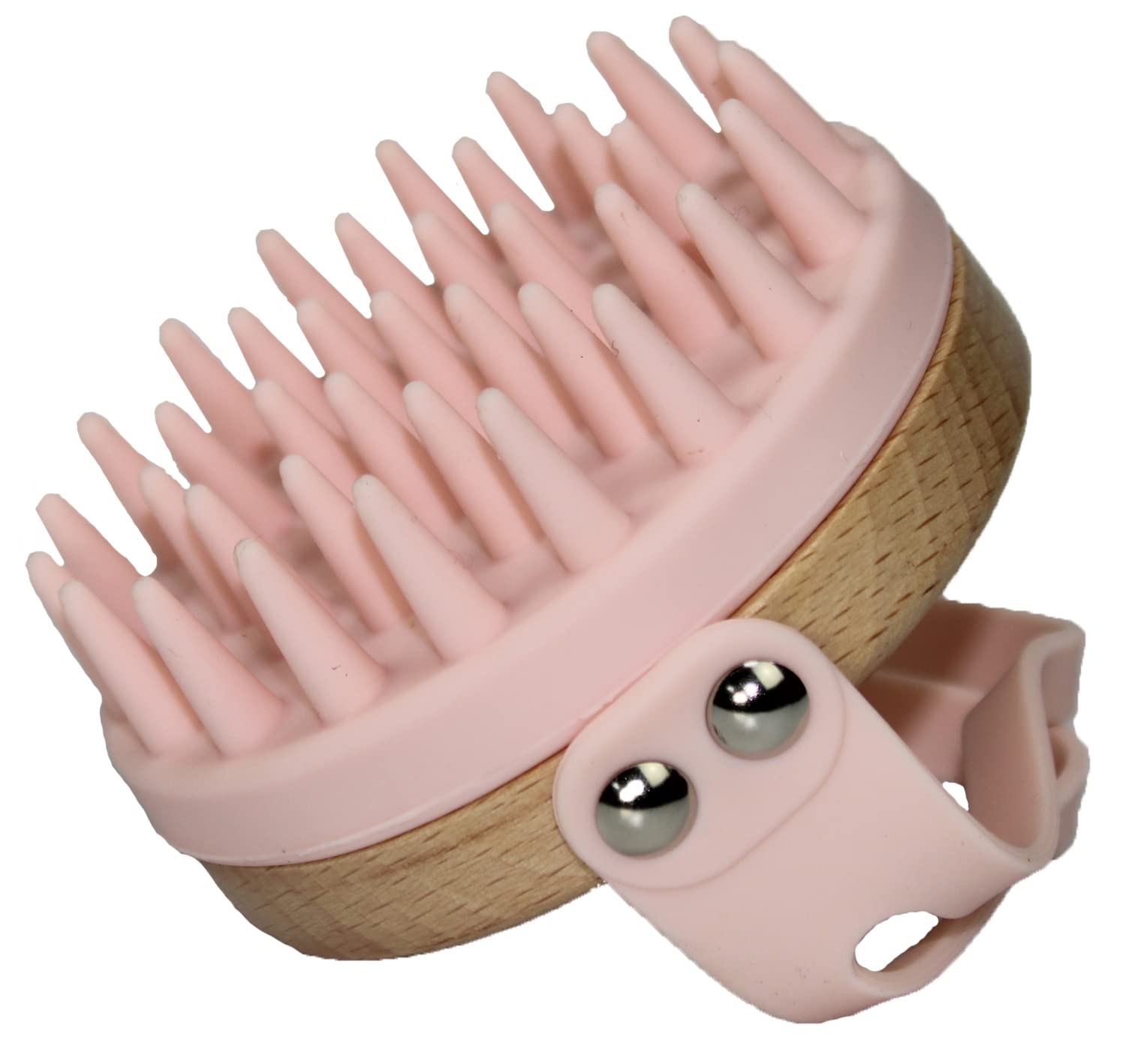 Bodylife Home Scalp Massager Shampoo Brush Soft Silicone Bristles For Hair & Scalp Care Pink