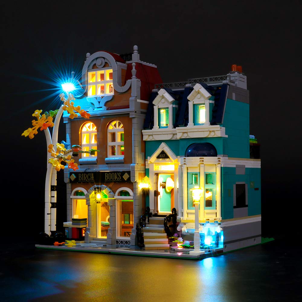 GEAMENT LED Light Kit for Creator Expert Bookshop - Compatible with LEGO 10270 Modular Model (Building Set Not Included)