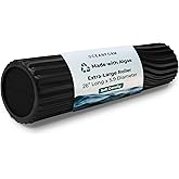 Oceanfoam Tsunami Roller (Black) - Extra-Large, 26" x 5.9" - Soft, Textured Foam Roller for Physical Therapy, Back Pain, Exercise & Stretching - Wave Textured - Yoga, Athletics, & Wellness