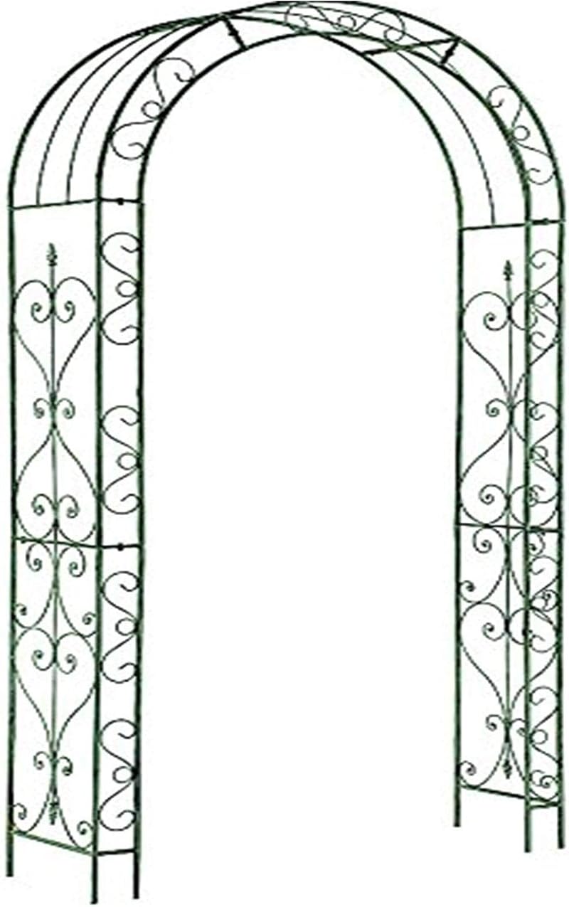 Gr8 Garden Loire Arch Outdoor Metal Rose Arch 2.4m x 1.2m Black