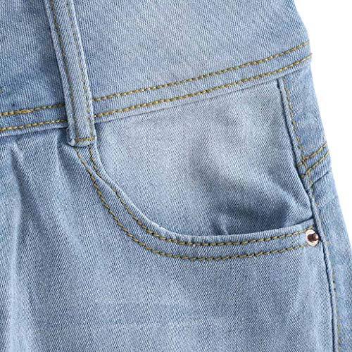 UONQD 2019d Pants, Women Low Waisted Washed Solid Short Mini Jeans Denim Pants Shorts Light Blue