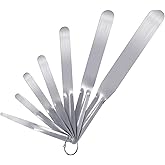 7-piece Caulking Spatula Tool Set, Professional Stainless Steel Caulk Finishing Tools with Streamline Spatulas for Caulk Application